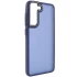 Чехол TPU+PC Lyon Frosted на Samsung Galaxy S21 FE – Синий / Navy Blue. Фото 2 из 7