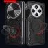 Ударостійкий чохол Bracket Ringstand із захисною шторкою для камери на Xiaomi Poco C75 – Black. Фото 3 з 6