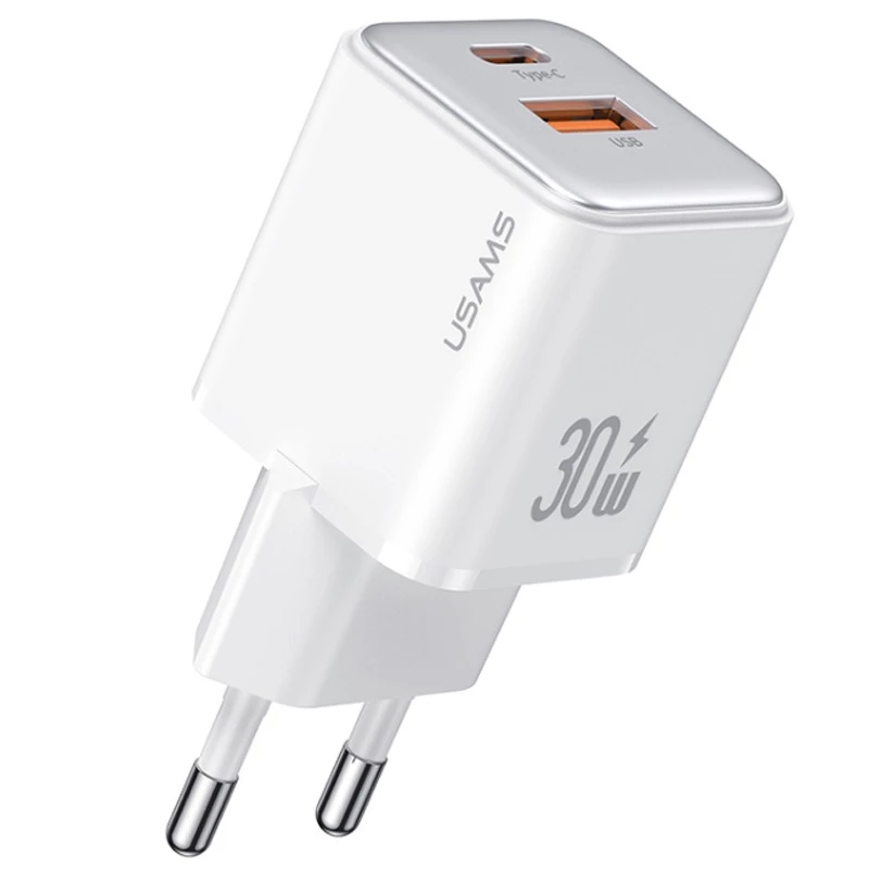 

СЗУ Usams US-CC189 PD30W + QC3.0 A+C X-ron Series (White)