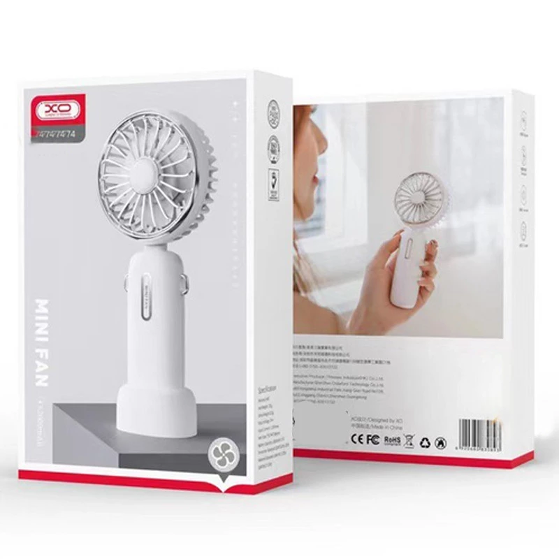 Вентилятор XO-MF74 Flip Small 2000mAh – White. Фото 3 з 6