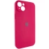 Чехол Silicone Case с защитой камеры для Apple iPhone 15 (6.1") – Красный / Rose Red. Фото 2 из 7