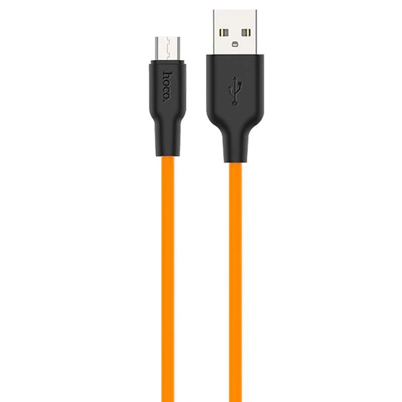 

Дата кабель Hoco X21 Plus Silicone MicroUSB Cable (1m) (Black / Orange)