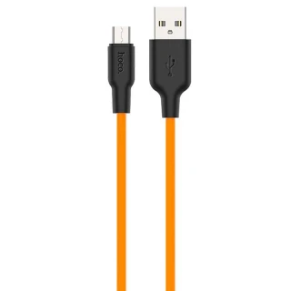 Дата кабель Hoco X21 Plus Silicone MicroUSB Cable (1m) фото 1 з 4