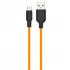 Дата кабель Hoco X21 Plus Silicone MicroUSB Cable (1m) – Black / Orange. Фото 1 з 4