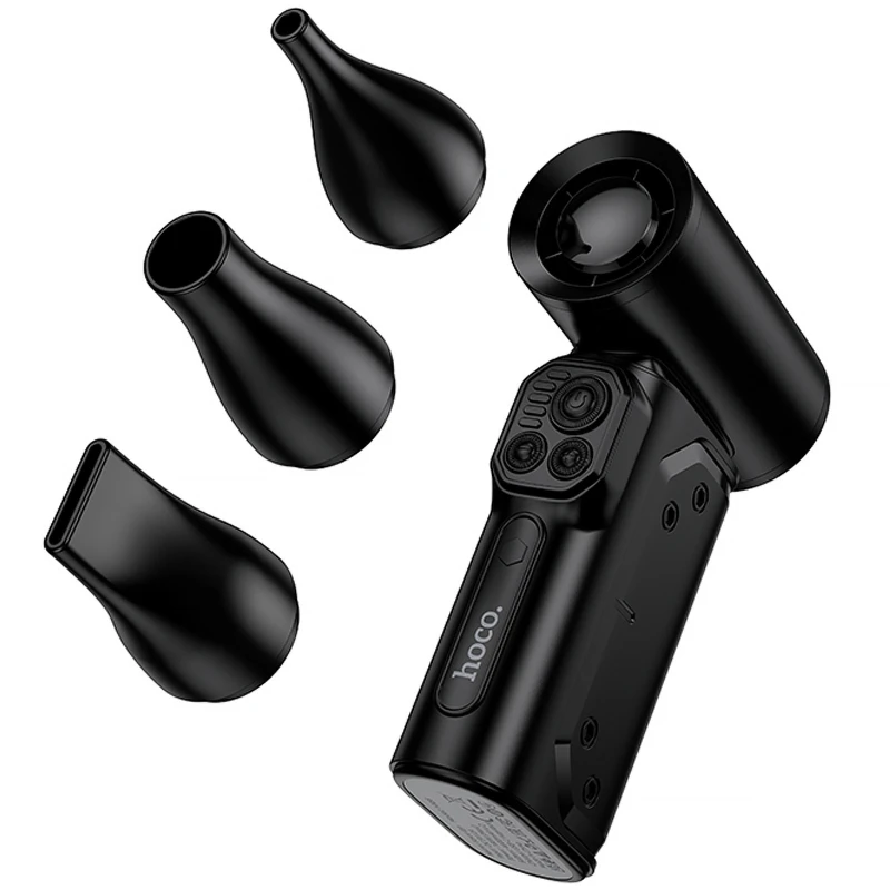 Портативний турбовентилятор Hoco HX68 Flujo fan – Black. Фото 6 з 6