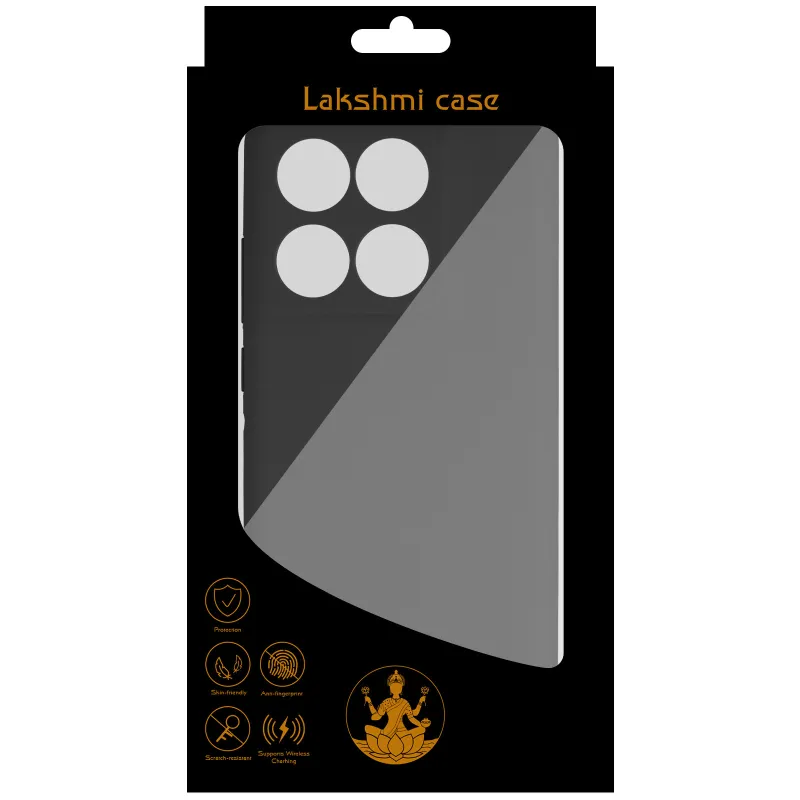 Чохол Silicone Case Lakshmi Premium із закритою камерою для Motorola Edge 60 – Чорний / Black. Фото 7 з 10