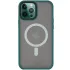 TPU+PC чохол Metal Buttons with Magnetic Fit для Apple iPhone 14 Pro (6.1") – Зелений / Dark Green. Фото 1 з 6