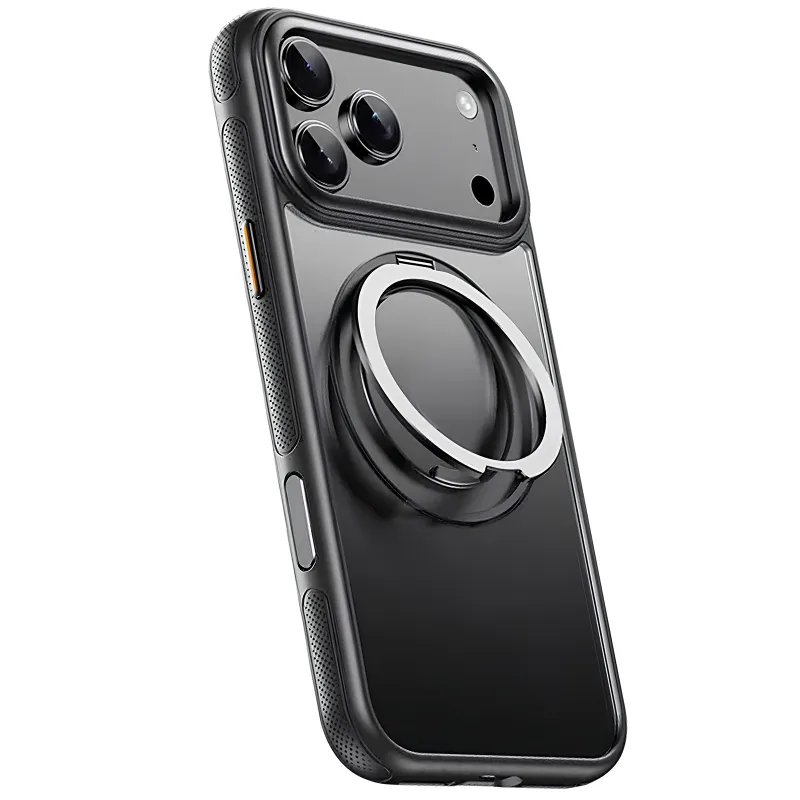 Чехол Ummi Stylish with MagSafe Ring для Apple iPhone 18 Pro – Black. Фото 3 из 5