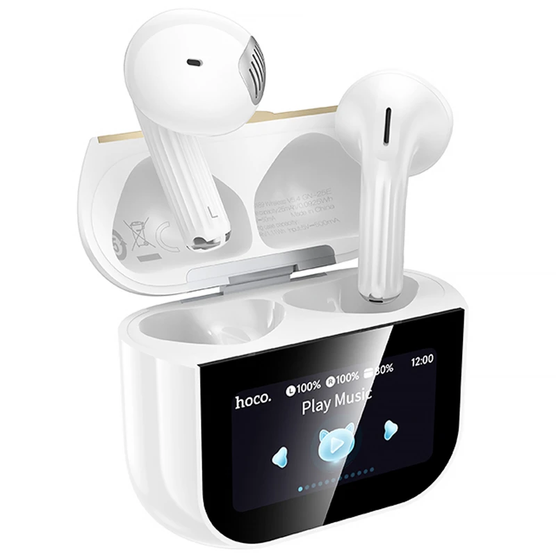 Бездротові TWS навушники Hoco EW89 Kissa – White. Фото 3 з 7
