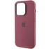 Чохол Silicone Case з металевими кнопками на Apple iPhone 13 Pro (6.1") – Бордовий / Plum. Фото 4 з 9