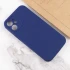 Чохол з захистом камери Silicone Case для Apple iPhone 12 (6.1") – Синій / Deep navy. Фото 4 з 4