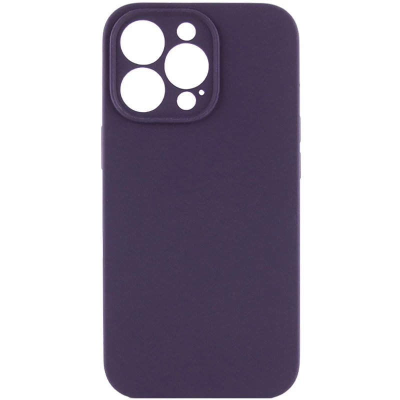 

Чехол с защитой камеры Silicone Case Apple iPhone 14 Pro (6.1") (Фиолетовый / Elderberry), Фіолетовий / elderberry