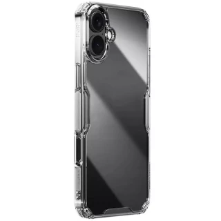 Силіконовий чохол Nillkin з посиленим захистом кутів на Apple iPhone 16 — Безбарвний (прозорий)