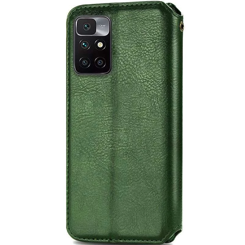 Чехол книжка GETMAN кубик для Xiaomi Redmi 10 – Зеленый. Фото 2 из 6