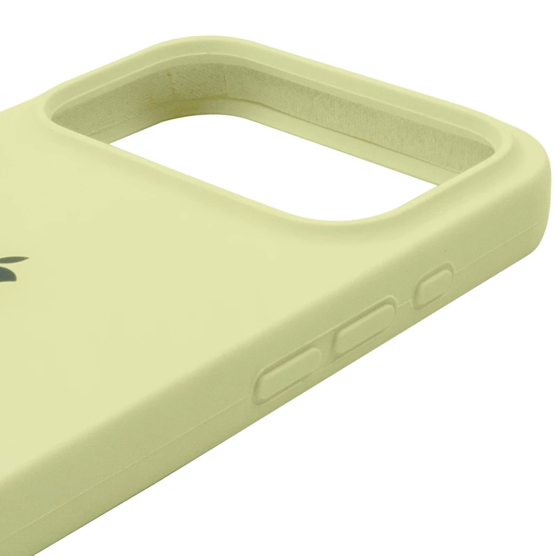 Чехол Silicone Case с закрытым низом для Apple iPhone 17 Pro (6.3") – Желтый / Mellow Yellow. Фото 5 из 6