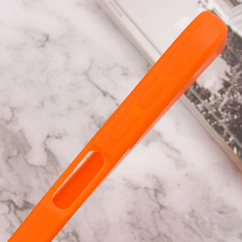 Кольоровий силіконовий чохол із захистом камери на Samsung Galaxy M54 5G – Помаранчевий / Orange. Фото 7 з 8