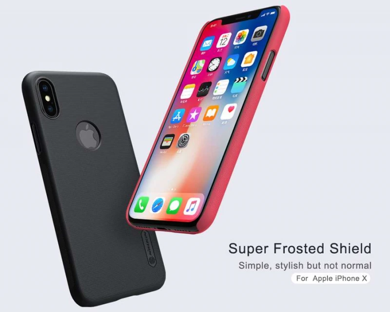 Пластиковая накладка Matte Frost для Apple iPhone X (5.8") – Красный. Фото 2 из 3