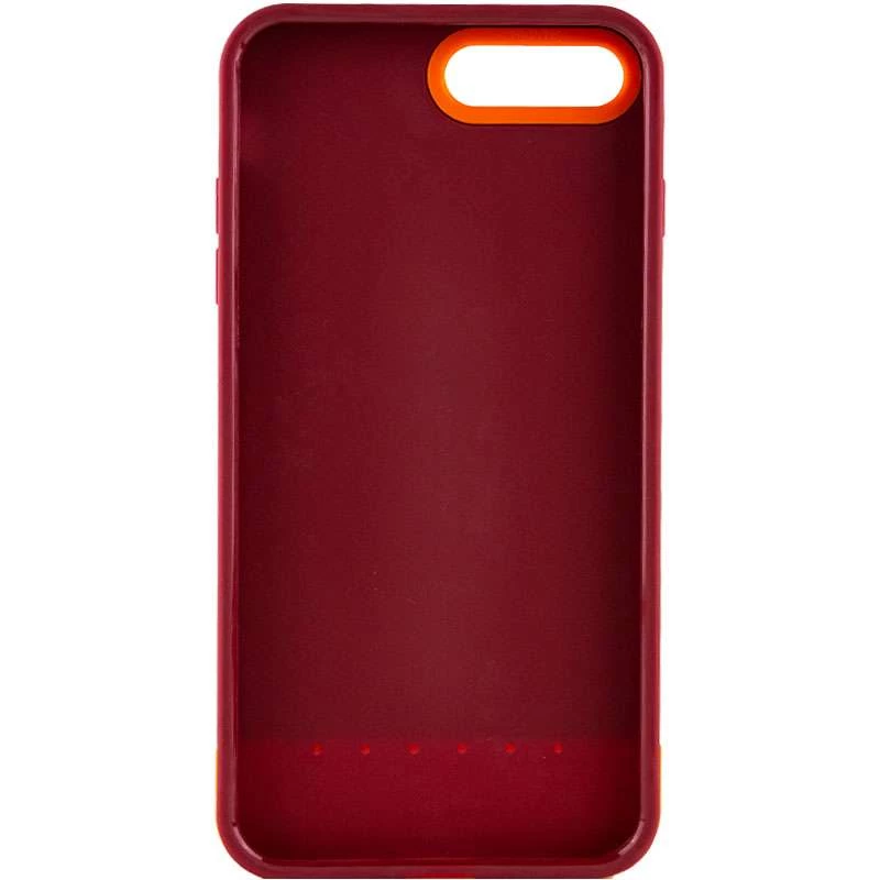 Двухцветный чехол Bichromatic для Apple iPhone 7 plus / 8 plus – Brown burgundy / Orange. Фото 2 из 5