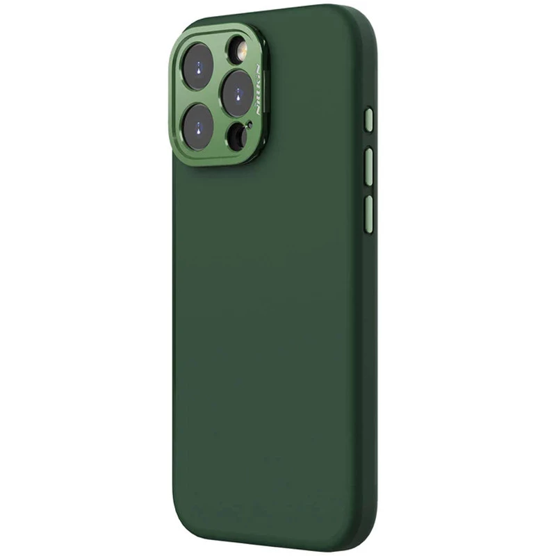 Чохол Silicone Nillkin LensWing Prop Magnetic для Apple iPhone 16 Pro – Зелений / Green. Фото 3 з 4