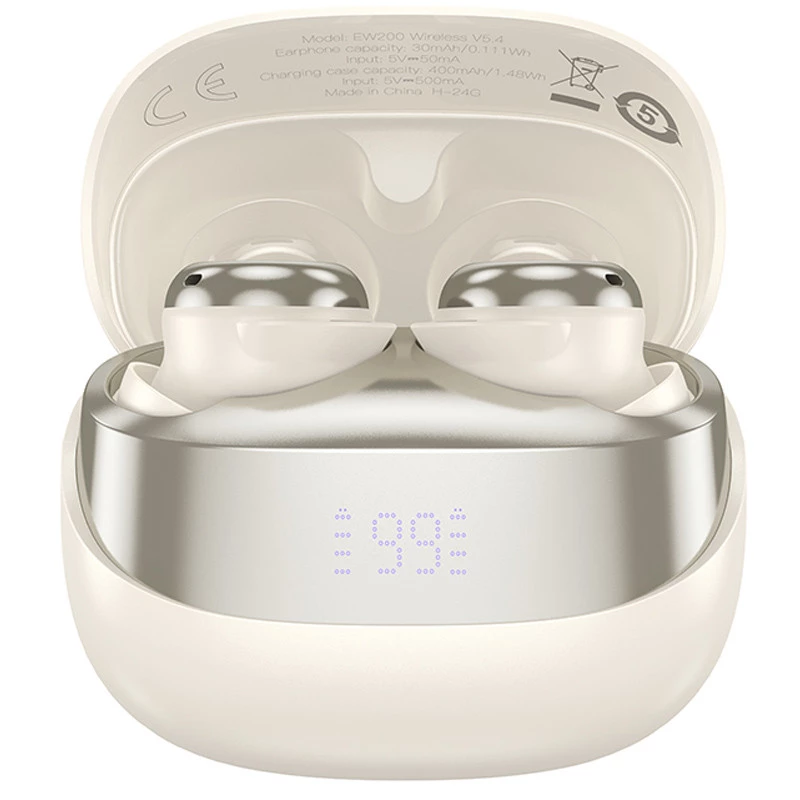 Бездротові TWS навушники Hoco EW200 Elegant – Milky White. Фото 2 з 3