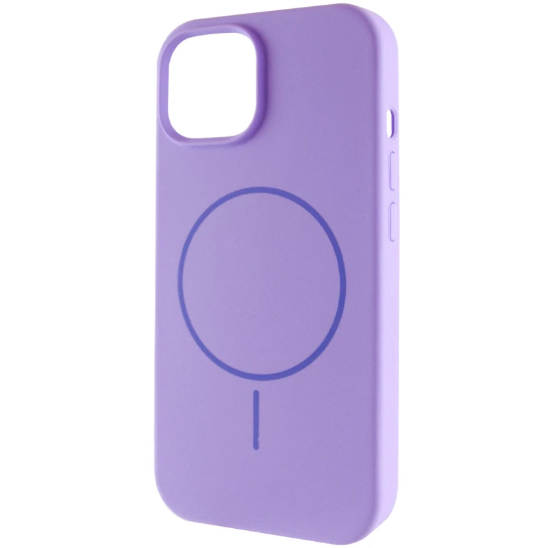 Чохол Silk Full Protective (AA) NO LOGO with Magnetic Fit для Apple iPhone 14 (6.1") – Бузковий / Dasheen. Фото 2 з 6