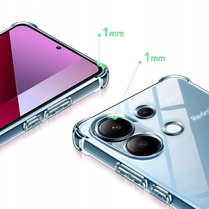 Силіконовий чохол з критими бортами на Xiaomi Poco M6 Pro 4G – Безбарвний (прозорий). Фото 8 з 8