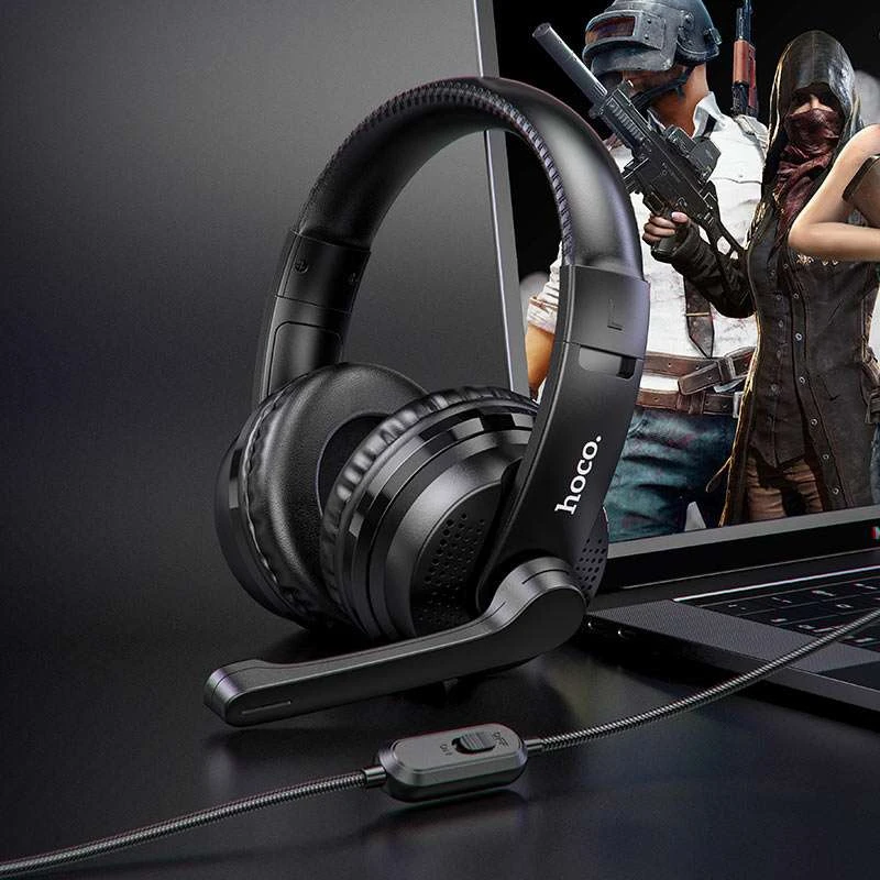 Стереонавушники Hoco W103 Magic Tour Gaming – Чорний. Фото 5 з 6