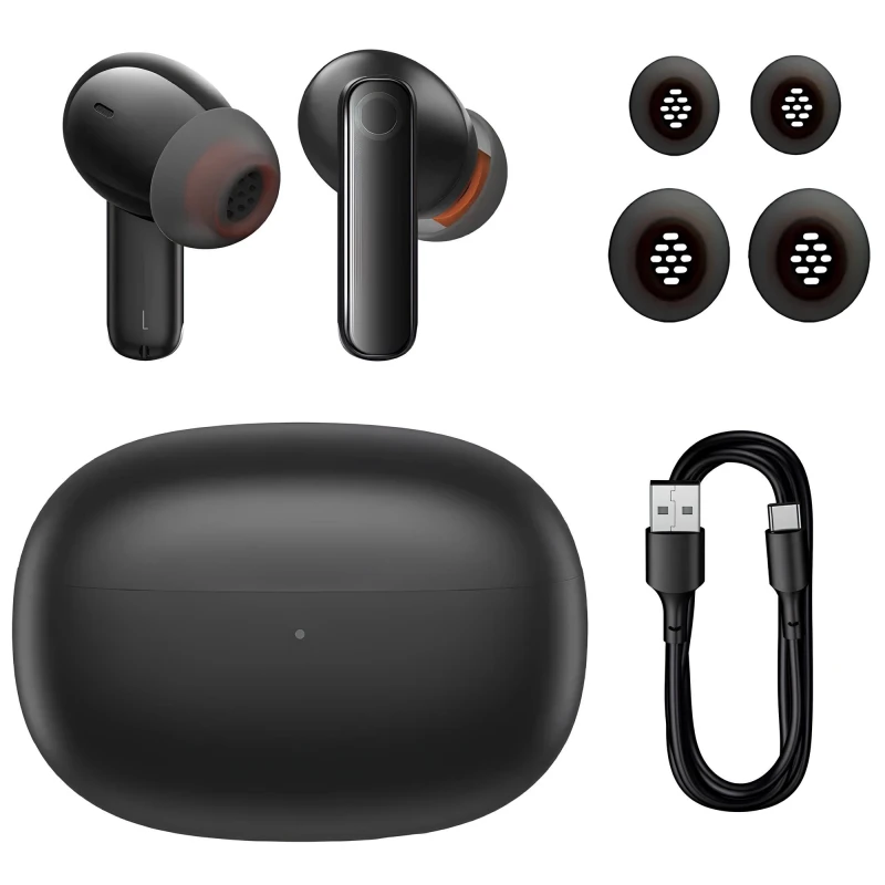 Бездротові TWS навушники Baseus Bowie MZ10 ANC (NGTW34000) – Black. Фото 4 з 6