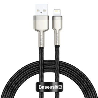Дата кабель Baseus Cafule Series Metal USB to Lightning 2.4A (2m) (CALJK-B0) фото 1 Дата кабель Baseus Cafule Series Metal USB to Lightning 2.4A (2m) (CALJK-B0) фото 1 з 2