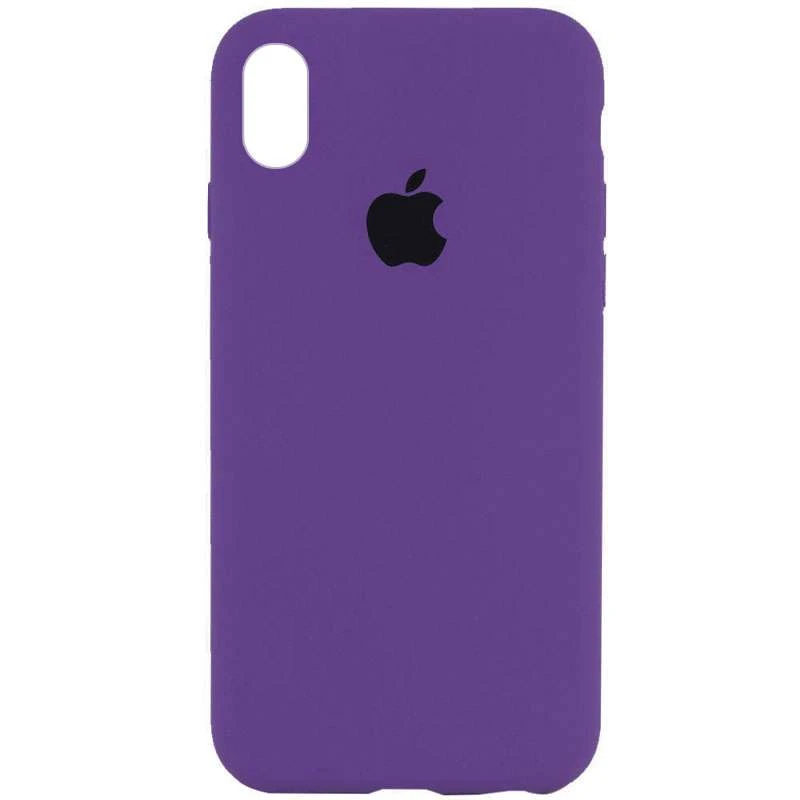 

Чехол Silicone Case с закрытым низом для Apple iPhone XS (5.8") (Фиолетовый / Amethyst), Фіолетовий / amethyst