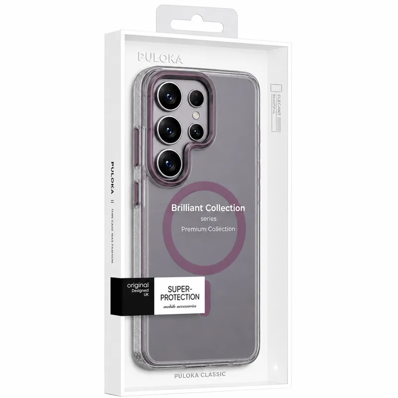 Чехол TPU+PC Puloka Resplendent with Magnetic Fit для Samsung Galaxy S26 Ultra – Purple. Фото 3 из 6
