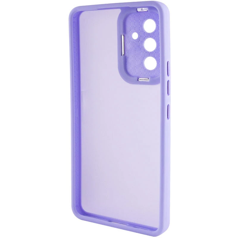 TPU+PC чехол Accent для Samsung Galaxy S23 FE – White / Purple. Фото 2 из 4