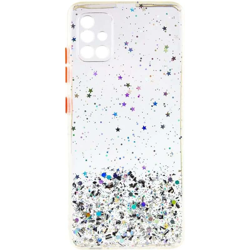 

Чохол з блискітками та захистом камери на Samsung Galaxy A51 (Прозорий)