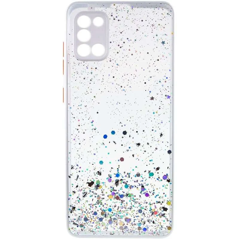 

Чохол з блискітками та захистом камери на Samsung Galaxy A31 (Білий)