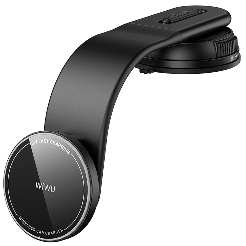Автотримач з БЗП WIWU CH-327 Universal Automatic 15W – Black. Фото 6 з 7