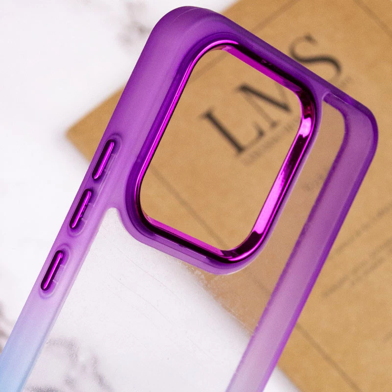 Силіконовий чохол фреш на Xiaomi Redmi 12 – Синій / Фіолетовий. Фото 8 з 9