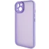 TPU+PC чехол Accent для Apple iPhone 13 (6.1") – White / Purple. Фото 3 из 6