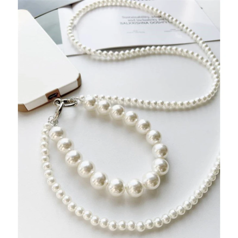 Шнурок Beads Pearl 2в1 120см – White. Фото 4 из 6