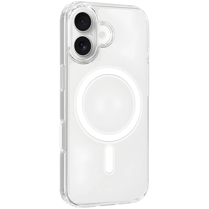 Чехол TPU Crystal Case with Magnetic Fit для Apple iPhone 16 – Clear. Фото 2 из 19