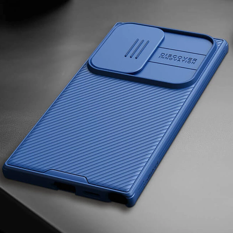 Карбована накладка Nillkin Pro зі шторкою для камери на Samsung Galaxy S24 Ultra – Blue. Фото 8 з 8