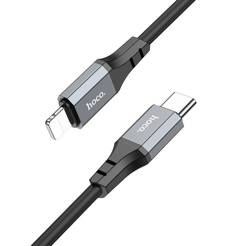 Дата кабель Hoco X86 Spear Type-C to Lightning 20W (1m) – Black. Фото 2 з 4