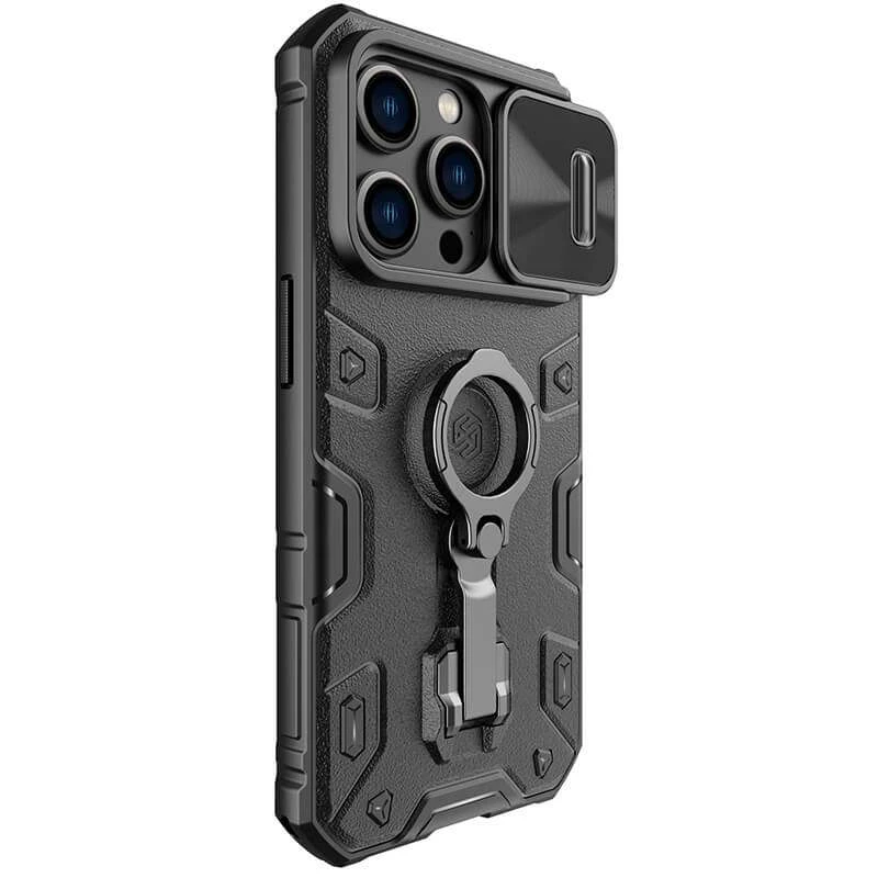 TPU+PC чехол Nillkin CamShield Armor Pro (шторка для камеры) Apple iPhone 14 Pro (6.1") – Черный. Фото 4 из 6