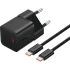 СЗУ Baseus GaN5 Fast Charger (mini) 1C 20W + Type-C to Type-C (P10110900113) – Cluster Black. Фото 1 из 4