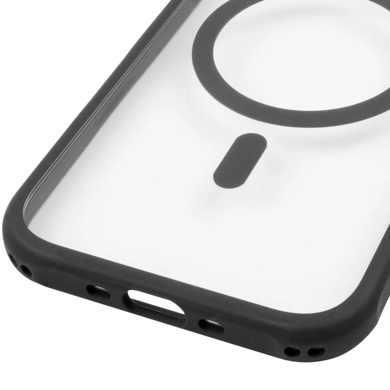 Чохол TPU GETMAN Moon Clear with MagSafe для Apple iPhone 17 Air (6.5") – Black. Фото 8 з 8