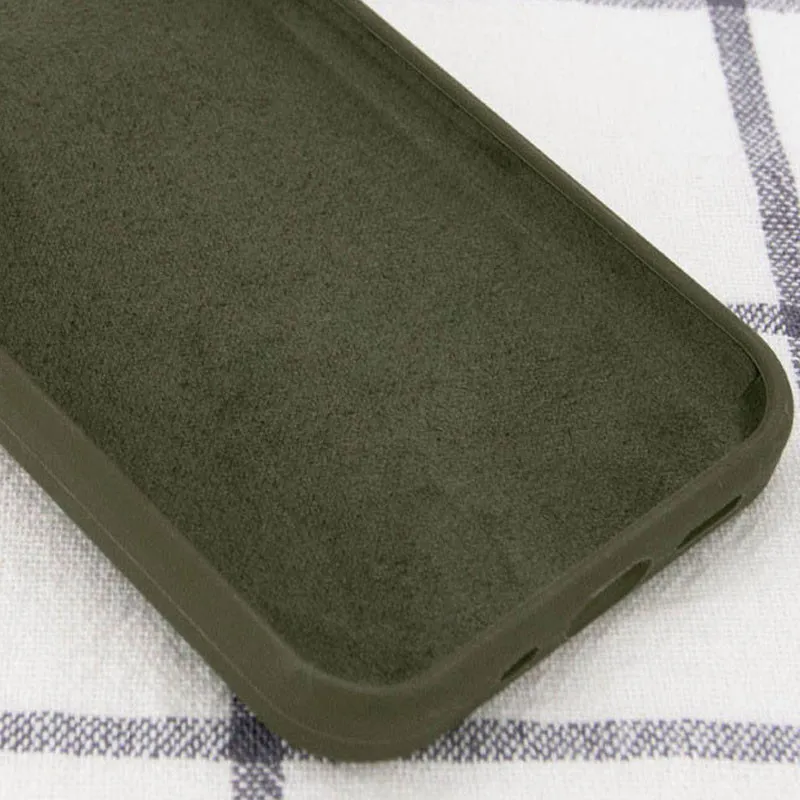 Чехол Silk Full Protective (AA) NO LOGO для Apple iPhone 13 mini (5.4") – Зеленый / Dark Olive. Фото 2 из 3