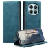 Кожаный чехол-книжка CaseMe Velvet Nubuck для Xiaomi Redmi Note 15 4G/5G (EU) – Blue. Фото 2 из 4