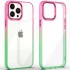 Силиконовый чехол фреш для Apple iPhone 13 Pro (6.1") – Салатовый / Розовый. Фото 2 из 6