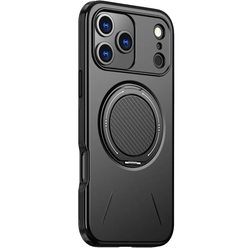 TPU+PC чохол Kalebol Magnetic Case для Apple iPhone 17 Pro – Black. Фото 1 з 3