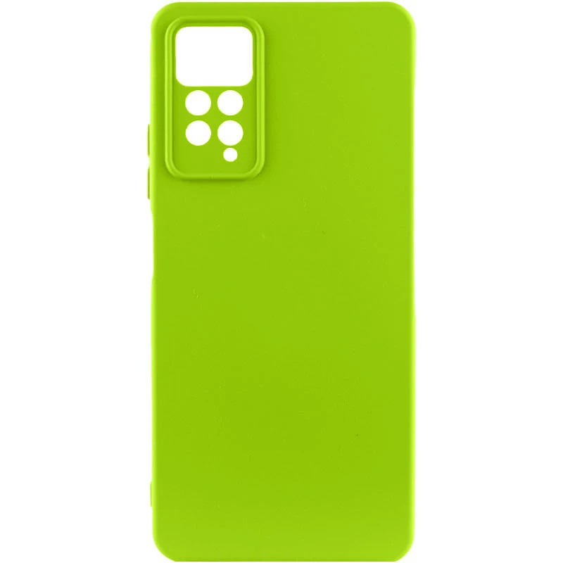 

Чехол Silicone Case Lakshmi с закрытой камерой для Xiaomi Redmi Note 11 Pro 4G/5G (Салатовый / Neon Green), Салатовий / neon green