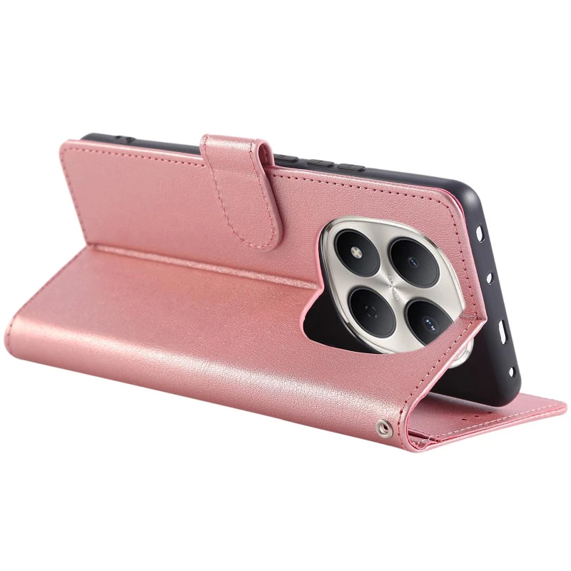 Кожаный чехол-книжка Essential Case для Xiaomi Redmi Note 15 Pro 4G – Rose Gold. Фото 6 из 7